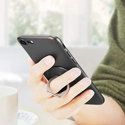 Miniatura 4 de Soporte de anillo de agarre para dedos Soporte giratorio [Negro] Compatible con LG G6 G7 ThinQ G8 ThinQ Stylo 3 4 V30 V35 ThinQ V40 ThinQ V50 ThinQ