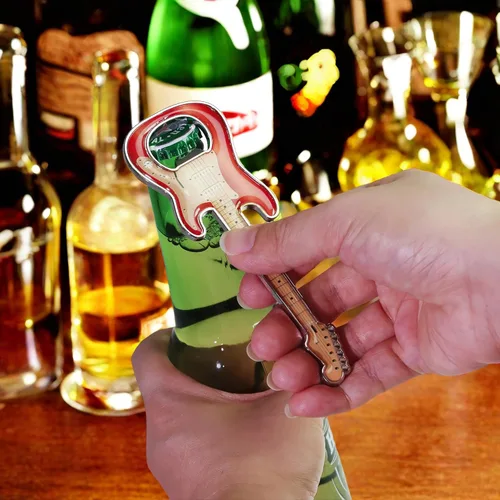 Miniatura 7 de 1 pieza/set abridor de botellas abridor de cerveza abridor de botella con forma de guitarra abridor de guitarra regalo accesorios de cocina