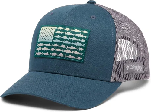 Miniatura 85 de Columbia - Gorra de malla con bandera con árboles unisex para adultos, corona alta