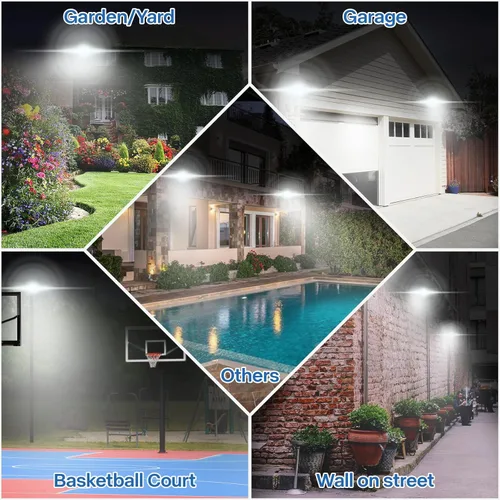 Miniatura 8 de Leddictive - Paquete de 2 luces LED de inundación para exteriores, 3CCT 3000/4000/6000K seleccionables, 100W 10000LM, foco de inundación