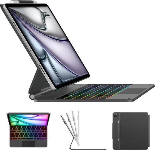Miniatura 15 de typecase Funda de Teclado Edge para iPad Air de 13 pulgadas (M3/M2, 2025/2024) y iPad Pro de 12.9 pulgadas (6ª/5ª/4ª/3ª generación), Teclado Magic