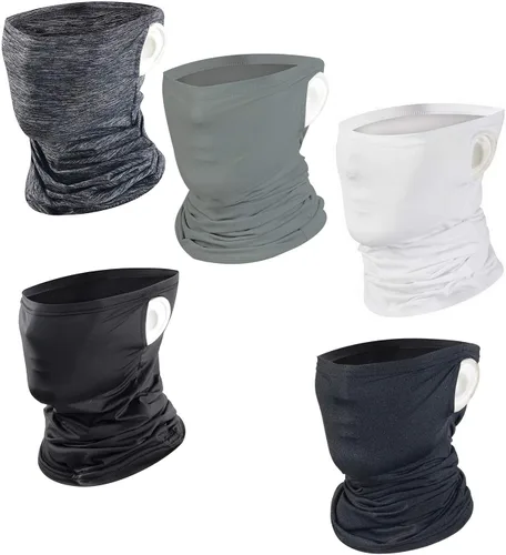 Miniatura 6 de Polaina de cuello con protección UV para el sol, bandanas, bufanda, diadema, paquete de 5