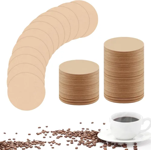 Miniatura 9 de 1000 PIEZAS Filtros de Café Sin Blanquear Papel de Filtro de Café Sin Blanquear Filtros Redondos para Cafetera Compatibles con Filtros de Café y Té
