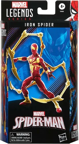 Miniatura 6 de Marvel Legends Series Spider-Man Figura de Acción Iron Spider de 6 pulgadas, Incluye 2 Accesorios