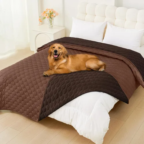 Miniatura 124 de Smiry Funda Impermeable para Cama de Perro, Manta Suave Reversible para Mascotas, Lavable a Prueba de Fugas para Gatos y Perros, Funda para Sofá