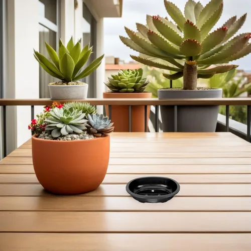 Miniatura 4 de 2 macetas ovaladas de plástico, macetas transpirables para suculentas, cactus, bonsáis, plantas de interior, maceta reutilizable, macetas de jardín