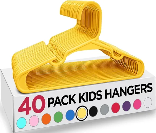 Miniatura 25 de Utopia Home Paquete de 20 Perchas para Niños - Perchas de Plástico para Bebé de 11.5 Pulgadas para Armario - Perchas para Niños para Ropa y Percha