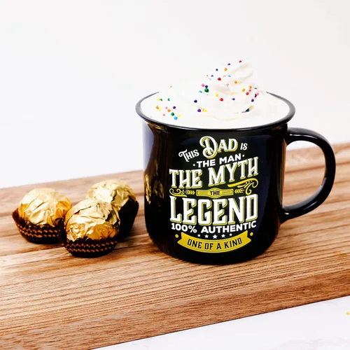 Miniatura 3 de Pavilion Gift Company - Dad The Legend - Taza de cerámica de 13 onzas, taza de café de doble cara, regalo del día del padre, 1 unidad, paquete de 1