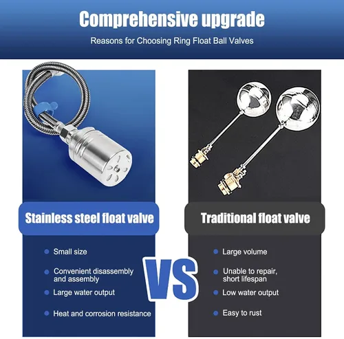 Miniatura 4 de Water Float Valve, Automatic Water Level Control Float Valve Stainless Steel For Water Tank Pool