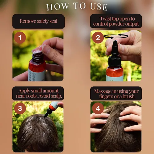 Miniatura 3 de Champú Seco en Polvo de Volumen Ingredientes Naturales y Orgánicos Sin Aerosol Fabricado en EE. UU. Sin Talco y Maíz Para Cabello Rubio
