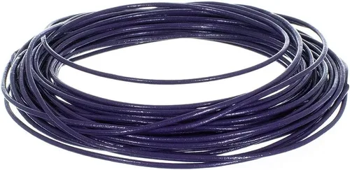 Miniatura 16 de Tiras redondas de cuero genuino de 0.079 pulgadas para pulseras, collares, cuentas y otras joyas – 10 yardas / 29.9 ft – turquesa