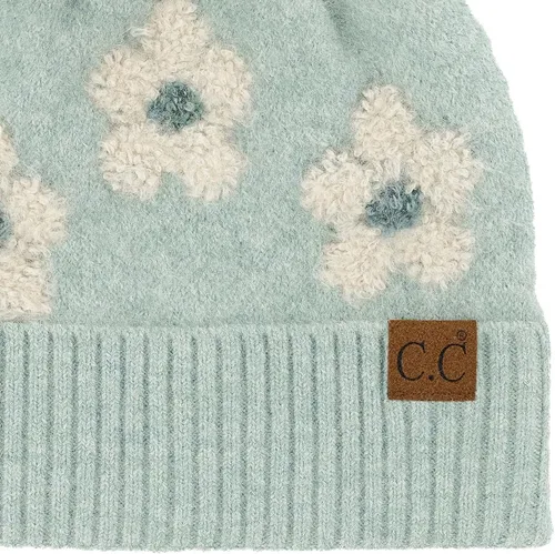 Miniatura 7 de C.C Southwest - Gorro de punto con pompón para mujer, unisex, elástico, suave, cálido, con piel sintética, gorro de invierno