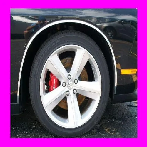 Compatible con Mercedes Benz 1984-1993 190E 190 E Chrome Wheel Well/Fender Trim Molduras 4 piezas 1985 1986 1987 1988 1989 1990 1991 1992 84 85 86