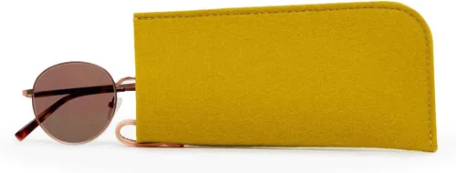 Graf Lantz Funda protectora para lentes, 100% de lujo de lana merina, fieltro de lana merina, sin arañazos, lentes, carbón