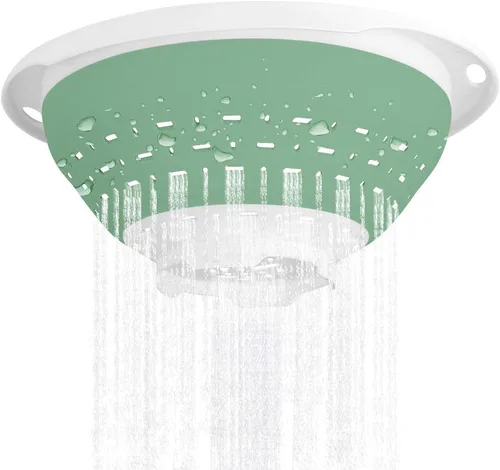 Miniatura 2 de QiMH Colador plegable y escurridor, 5 cuartos (1.25 gal) de capacidad, libre de BPA y apto para lavavajillas, escurridor plegable de silicona