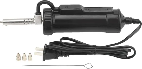 Lechón eléctrico de soldadura, bomba desoldadora automática de 30 W, enchufe estadounidense AC110V, con limpiador de boquillas y 3 boquillas