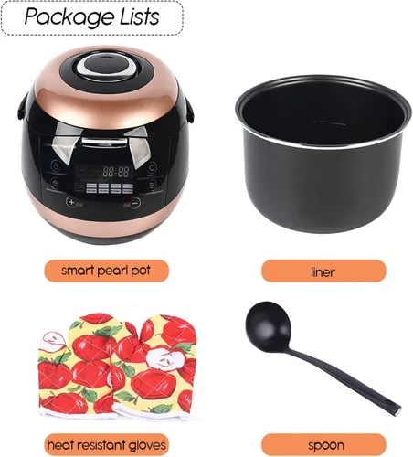 Miniatura 6 de Comercial Totalmente Automático Pearl Pot Pearl Tapioca Cooker Boba Maker Machine 5L para té Boba y té de burbujas y té de leche