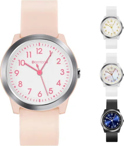 Miniatura 9 de Reloj analógico para niños y niñas, niños y adolescentes, de 5 a 18 años, tiempo de aprendizaje y fácil de leer, reloj de pulsera minimalista