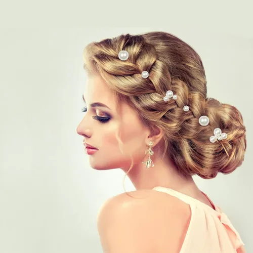 Miniatura 4 de ELANE 38 Pcs Pearl Hair Pins for Wedding Hairstyles, Bridal Hair Accessories, Hair Accessories for Women and Girls (Gold)