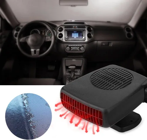 Miniatura 6 de Keenso - Calentador de cerámica para automóvil de 12 V, 150 W, descongelador, desempañador universal portátil