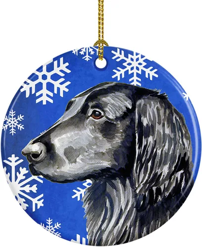 Miniatura 204 de Caroline's Treasures Cavalier Spaniel - Adorno de cerámica para colgar en el árbol de Navidad, para el hogar, Navidad, fiestas, regalo, 3 pulgadas