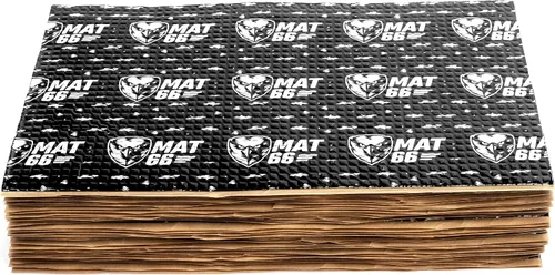 Miniatura 2 de MAT66 ProBlack Alfombrilla Insonorizante para Automóvil de 80 mil 10 pies cuadrados, Amortiguador de Sonido Automotriz de Butilo