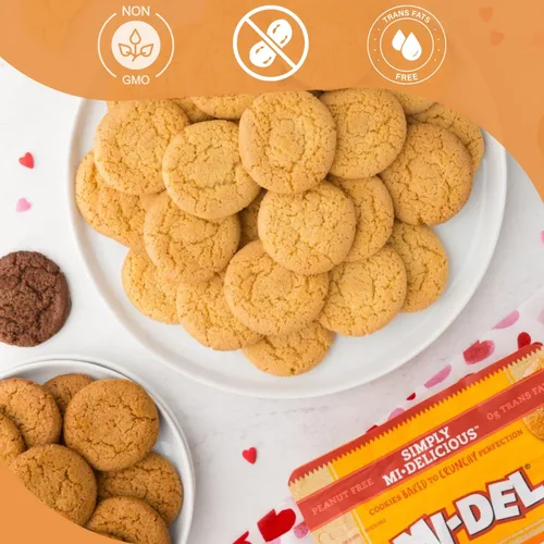Miniatura 3 de Mi-Del Galletas Snaps de Vainilla - Galletas Crujientes de Vainilla - Certificadas Sin GMO, 0g de Grasa Trans, Galletas Saludables (Paquete de 8)