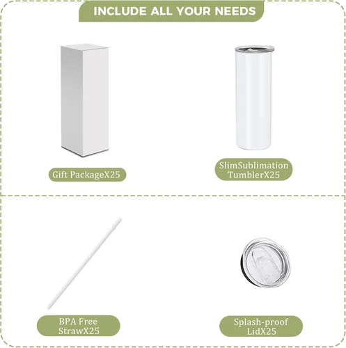 Miniatura 3 de Paquete de 25 tazas de metal de 30 onzas, vasos de sublimación en blanco, delgados y rectos, de doble pared, tazas de café de acero inoxidable, vaso
