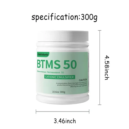 Miniatura 7 de Gránulos emulsionantes acondicionadores BTMS 50 de 10.6 onzas, 100% derivados de origen vegetal, ideal para acondicionador sin enjuague, lociones
