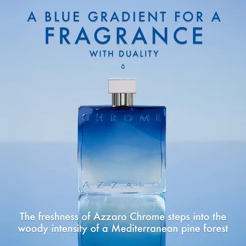 Miniatura 3 de Azzaro Chrome Eau de Parfum - Colonia fresca acuática para hombre - Fragancia de helechos (Fougère), aromática y amaderada - Notas cítricas