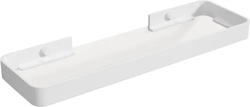 Miniatura 21 de Danpoo Estante de Pared Pequeña de 8 Pulgadas, Vidrio Templado Transparente con Marco de Aluminio Negro Mate – Elegante Organizador Flotante