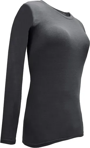 Miniatura 4 de Natural Uniforms Camiseta Under Scrub para mujer, cuello redondo, manga larga, paquete de 3, paquete múltiple de 3
