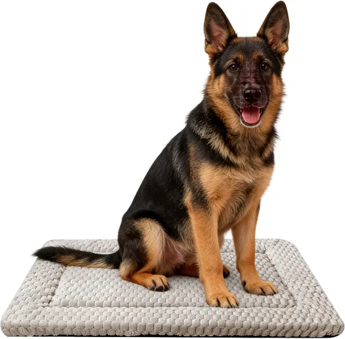 Miniatura 24 de Tapete de Cama para Perro - Tapetes de Cama Reversibles para Jaula de Perro, Suave y Transpirable, Almohadilla para Perrera, Cama de Jaula Duradera