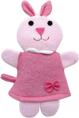 Miniatura 3 de Esponja de baño lindo animal ducha guante de baño lufa suave lavado esponja exfoliante corporal (3 piezas)