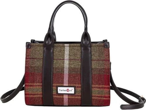 Miniatura 11 de Bolso a cuadros para mujer, bolso a cuadros con asa superior, bolsa de trabajo, bolsa de hombro cruzada para viajes de oficina
