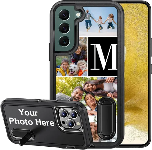 Miniatura 25 de Funda de teléfono personalizada para Samsung Galaxy S22 Ultra 5G, funda protectora de cuerpo completo a prueba de golpes con múltiples fotos, funda