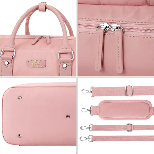 Miniatura 47 de IBFUN Bolsas de fin de semana para mujer, bolsa grande de lona para viaje, bolsa de viaje con compartimento para zapatos, 21 pulgadas, juego de 3