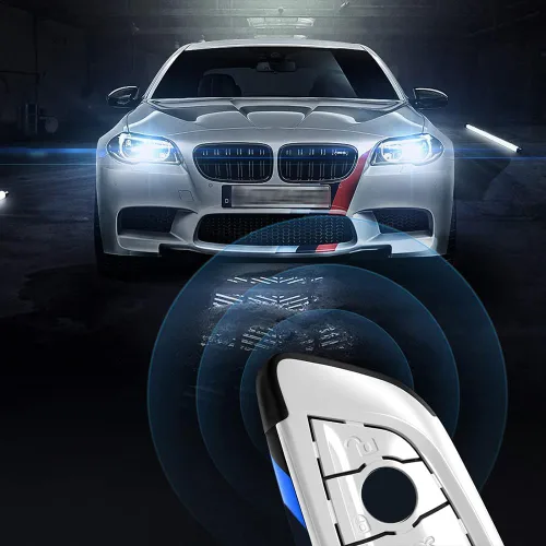 Miniatura 6 de Smart Remote Key Case Funda protectora para BMW 2 5 6 7 X1 X2 X3 X5 X6 Series con llavero