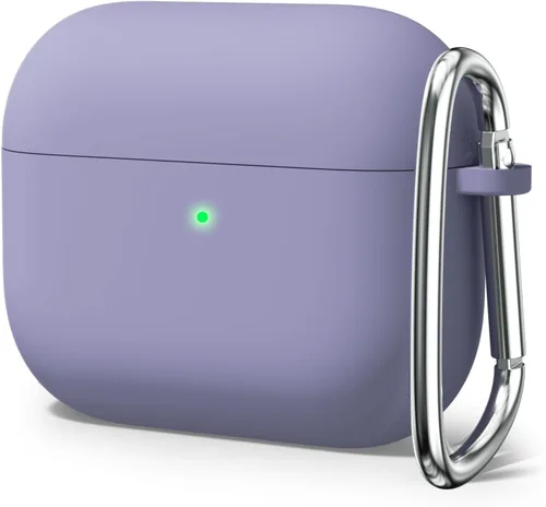 Miniatura 9 de Oakxco Funda de silicona para Airpods 3, bonita funda rígida femenina para Airpods de 3ª generación con llavero, gel de goma colorido suave de TPU