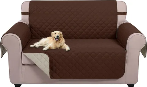 Miniatura 50 de U-NICE HOME Funda de sofá reversible para perros con correas elásticas, resistente al agua, protector de muebles para mascotas, funda de sofá
