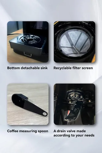 Miniatura 6 de Cafetera de una sola porción con 11 oz. Taza de café de viaje de acero inoxidable, intensidad de preparación ajustable, filtro permanente