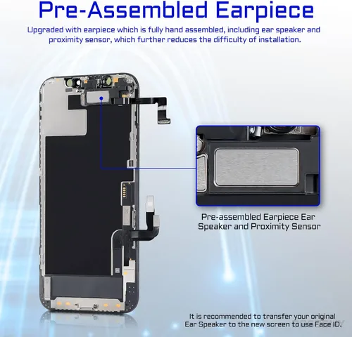 Miniatura 3 de [OLED] para iPhone 12 reemplazo de pantalla con altavoz frontal sensor de proximidad OLED para iPhone 12 Pro 3D pantalla táctil digitalizador 6.1