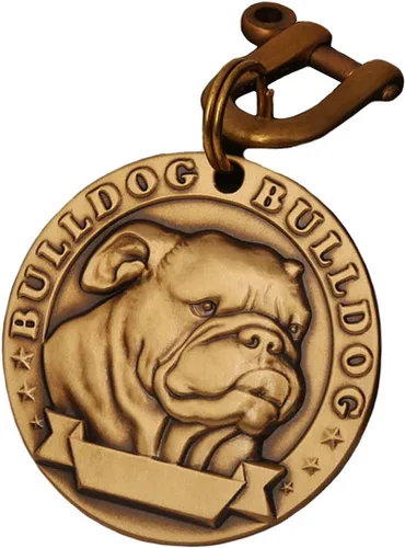 Miniatura 28 de Etiquetas de identificación para mascotas de cobre puro, etiquetas de nombre de perro personalizadas en relieve 3D con letras personalizadas