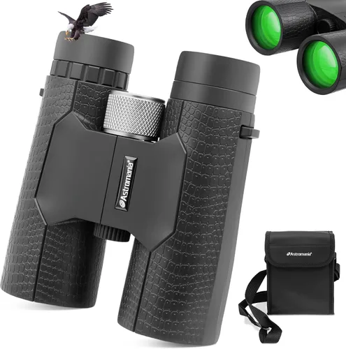 Astromania Prismáticos compactos de 10 x 42 pulgadas, prisma -BK7, regalos para viajes, vida silvestre, conciertos y teatro, observación de aves,