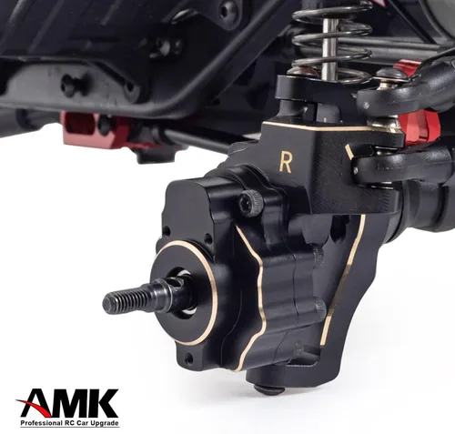 Miniatura 7 de AMK TRX4 - Carcasa de eje portal de latón con revestimiento negro para 1/10 RC Crawler TRX6 TRX-4 Bronco Defender Upgrade (juego 8 en 1 para TRX4)