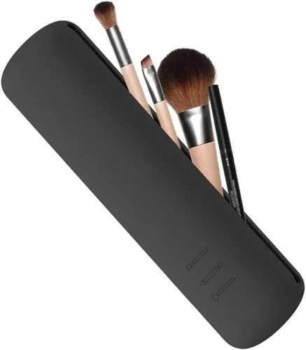 Miniatura 8 de soporte de cepillo de maquillaje de silicona 1 pieza beige