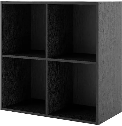 Miniatura 45 de Homes: Inside + Out Apexa - Estantería organizadora de almacenamiento de 2 cubos, estantería apilable de madera para cubos para organización