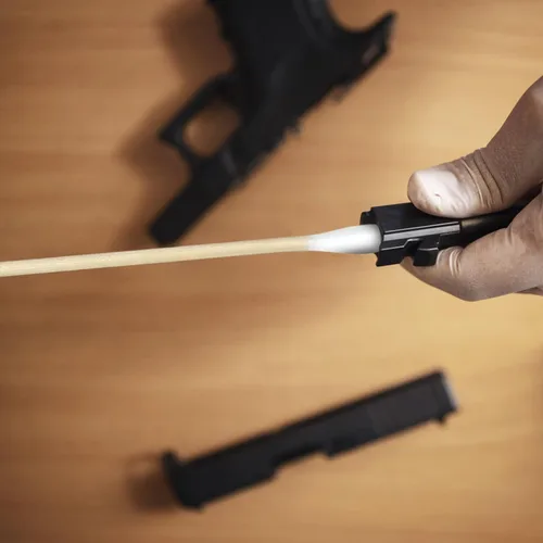 Miniatura 6 de Eyxformula 200 hisopos de algodón de 6 pulgadas de largo con palos de bambú, 100 puntas redondas y 100 puntas de precisión para limpiar armas