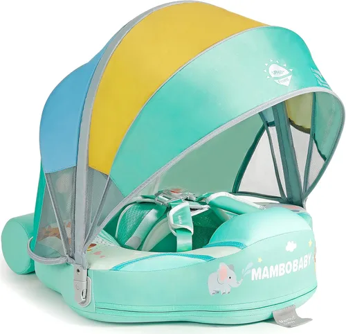 Miniatura 13 de Mambobaby Flotador para añadir cola sin volteo, flotador de natación para bebé, flotador de espuma de perlas, flotadores de agua sólida, entrenador