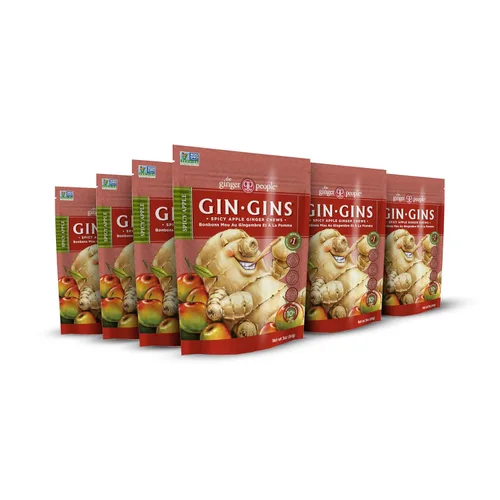 Miniatura 23 de GIN GINS - Caramelo duro de jengibre de doble fuerza – Caramelo 100% natural de The Ginger People – Golosinas saludables envueltas individualmente